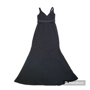 Vera Wang White Collection Black Gown Open Back Formal Black Tie Mermaid READ